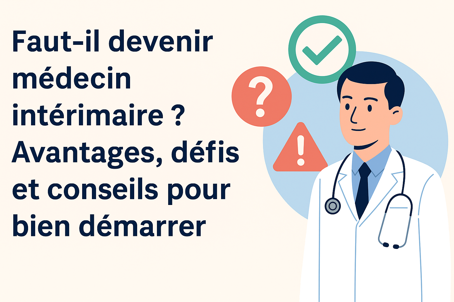 🩺 Faut-il devenir médecin intérimaire ? Avantages, défis et conseils pour bien démarrer